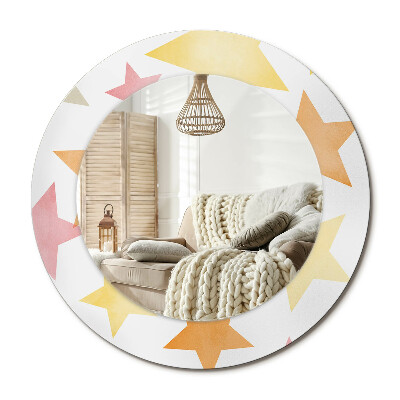 Dekoračné zrkadlo na stenu Pastelové hviezdy