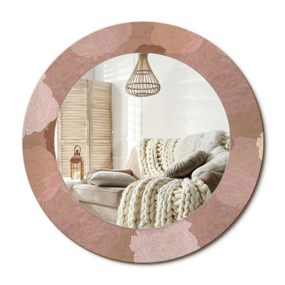 Obdĺžnikové dekoračné zrkadlo Zloženie ruží