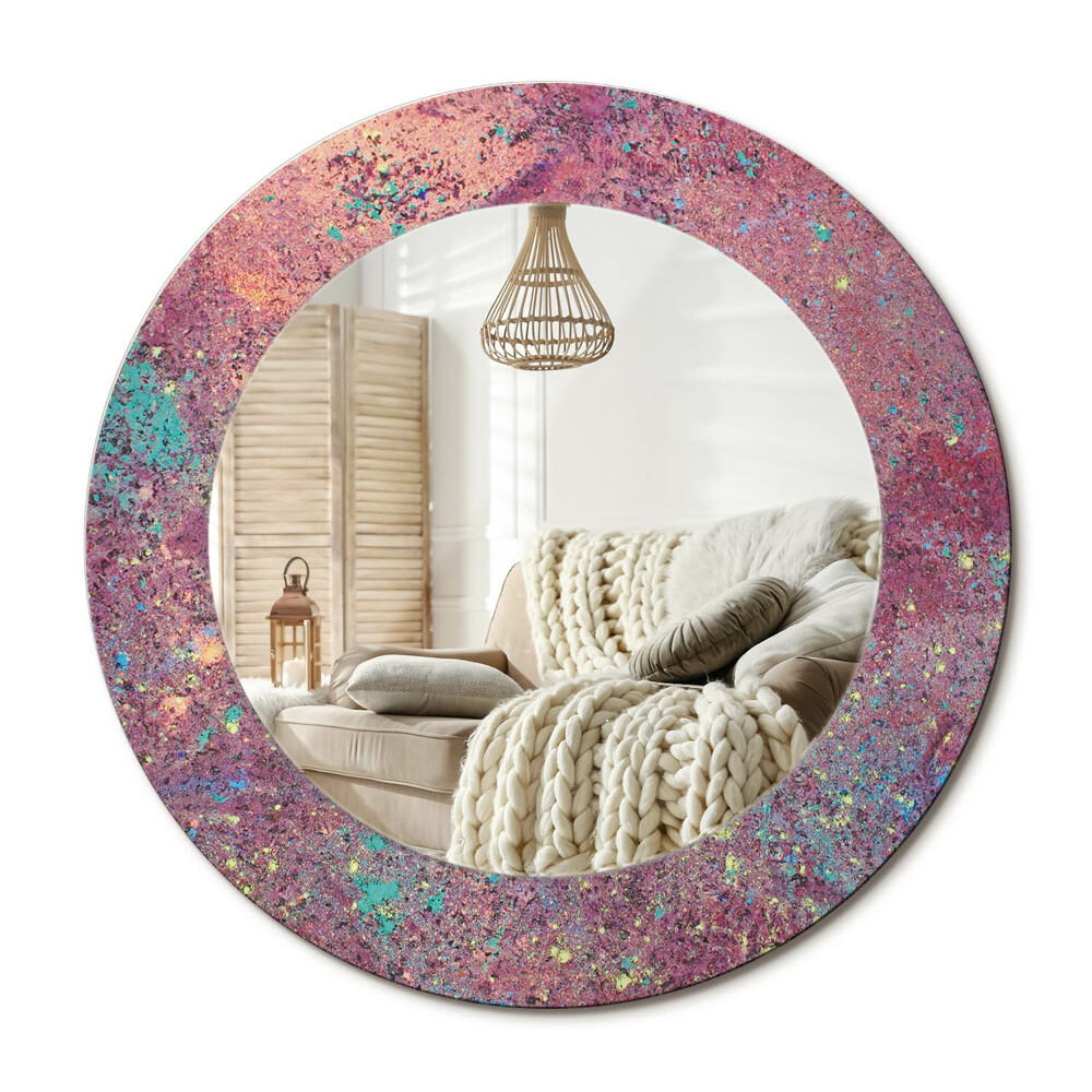 Zrkadlo s rámom s potlačou Festival farieb