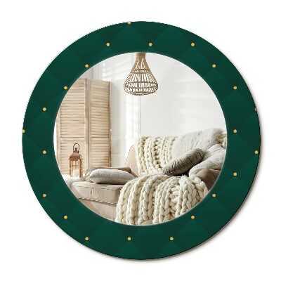 Obdĺžnikové dekoračné zrkadlo Prešívaný vzor