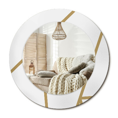 Zrkadlo s rámom s potlačou Lineárne zloženie