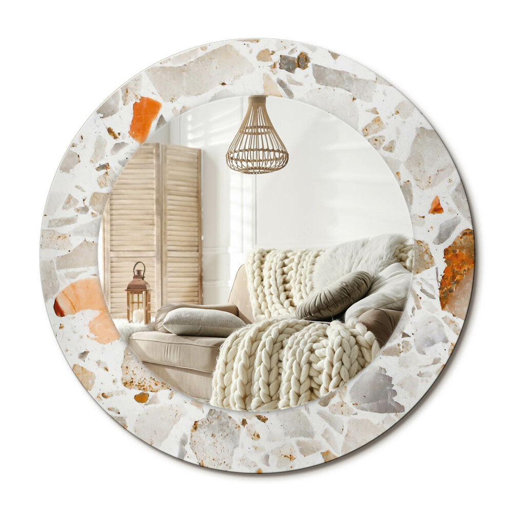 Obdĺžnikové dekoračné zrkadlo Terrazzo štýl