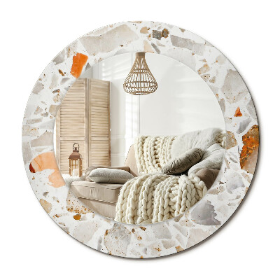 Obdĺžnikové dekoračné zrkadlo Terrazzo štýl