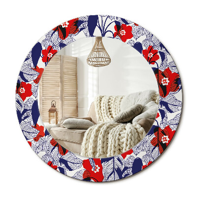 Dekoračné zrkadlo na stenu filodendrony