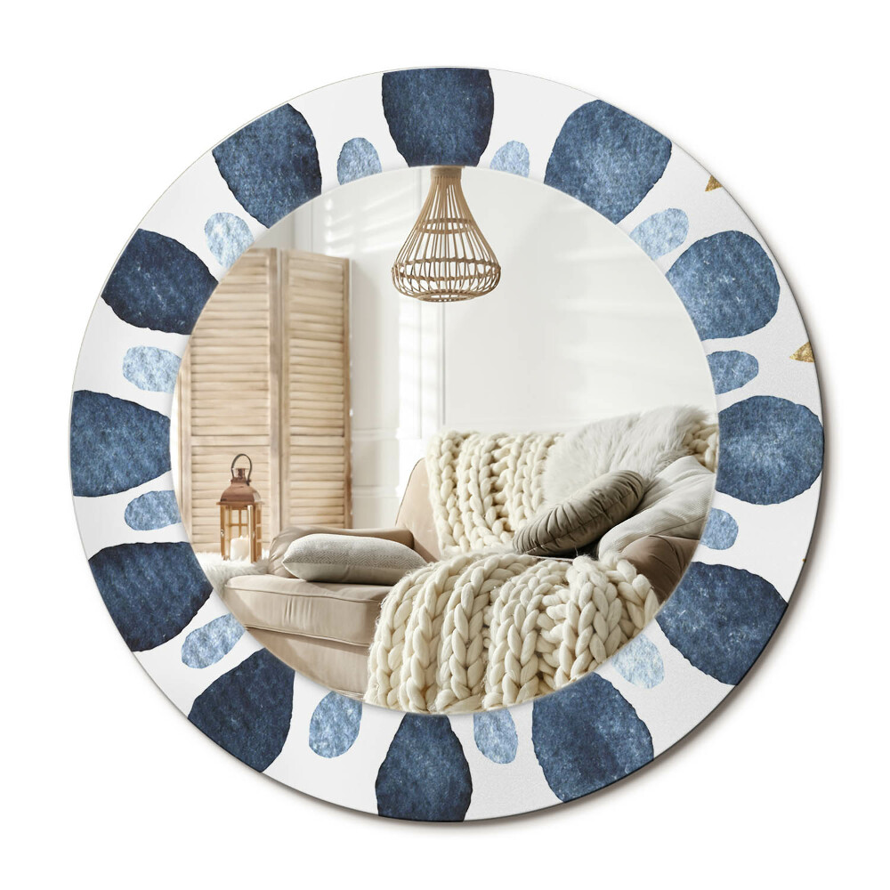 Obdĺžnikové dekoračné zrkadlo Mesačná mandala