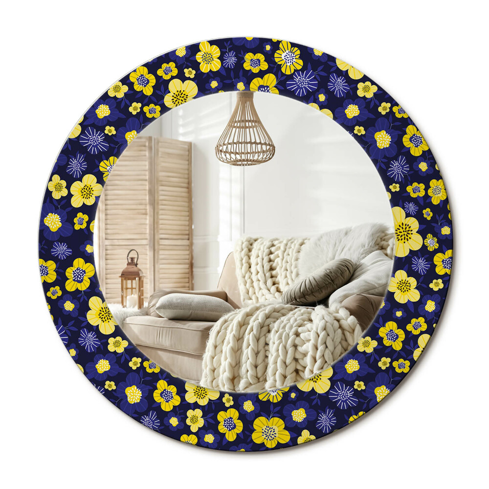 Dekoračné zrkadlo na stenu Malé kvety