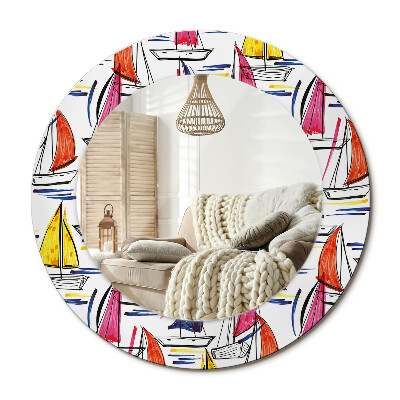 Obdĺžnikové dekoračné zrkadlo Farebné lodičky