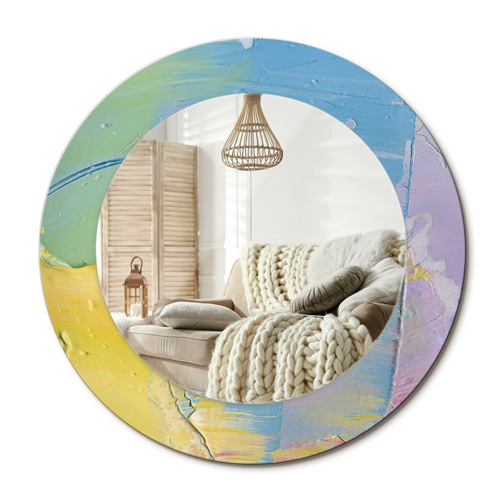 Dekoračné zrkadlo na stenu Textúra olejovej farby