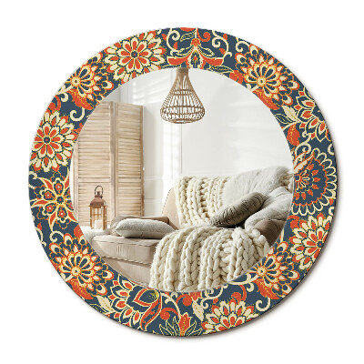 Obdĺžnikové dekoračné zrkadlo Retro kvety