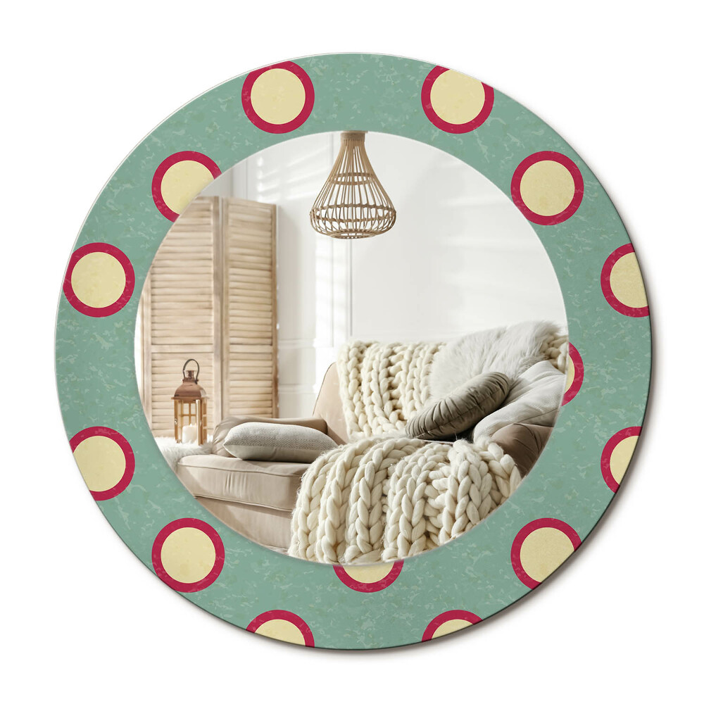 Dekoračné zrkadlo na stenu Bodkované kruhy