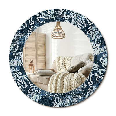 Obdĺžnikové dekoračné zrkadlo Koláž z New Yorku