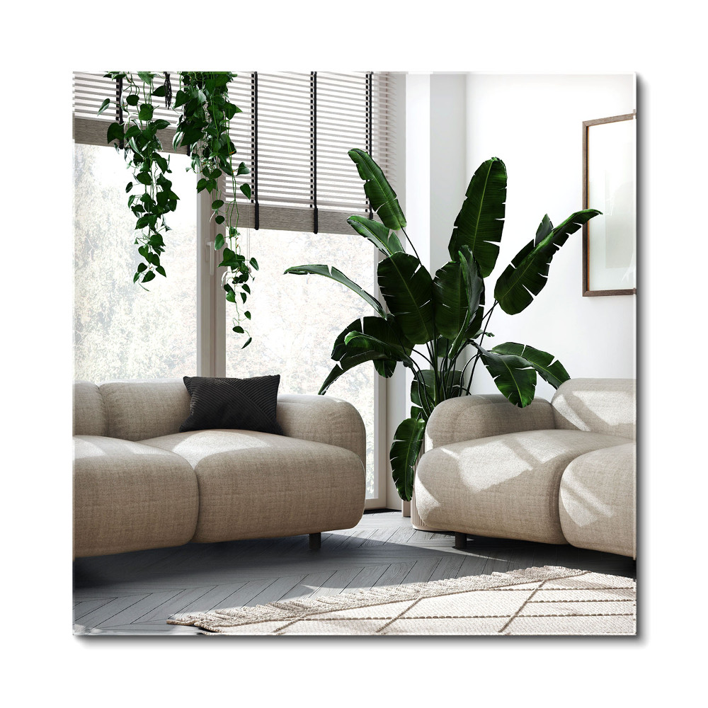 Elegantné obdĺžnikové zrkadlo bez rámu