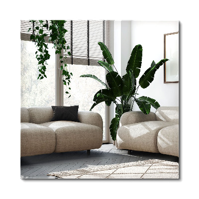 Elegantné obdĺžnikové zrkadlo bez rámu