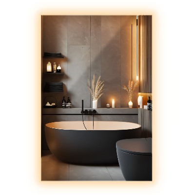 Obdĺžnikové zrkadlo s led osvetlením