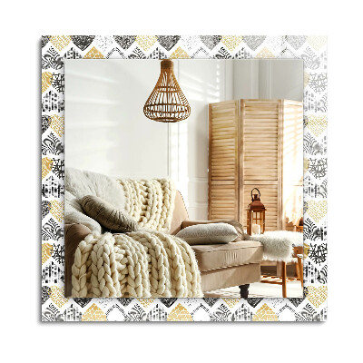 Obdĺžnikové dekoračné zrkadlo na stenu Farebné srdcia