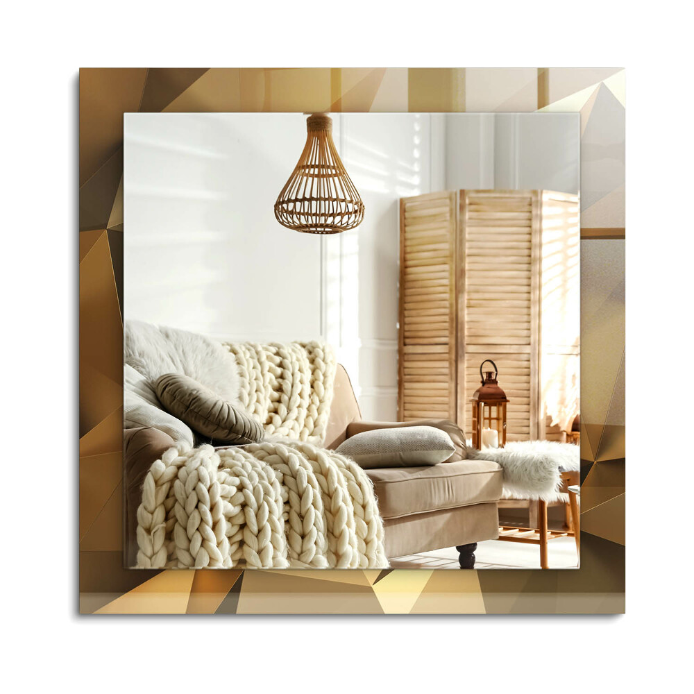 Obdĺžnikové dekoračné zrkadlo Geometrické tvary