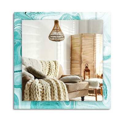 Obdĺžnikové dekoračné zrkadlo Abstraktný mramorový vzor