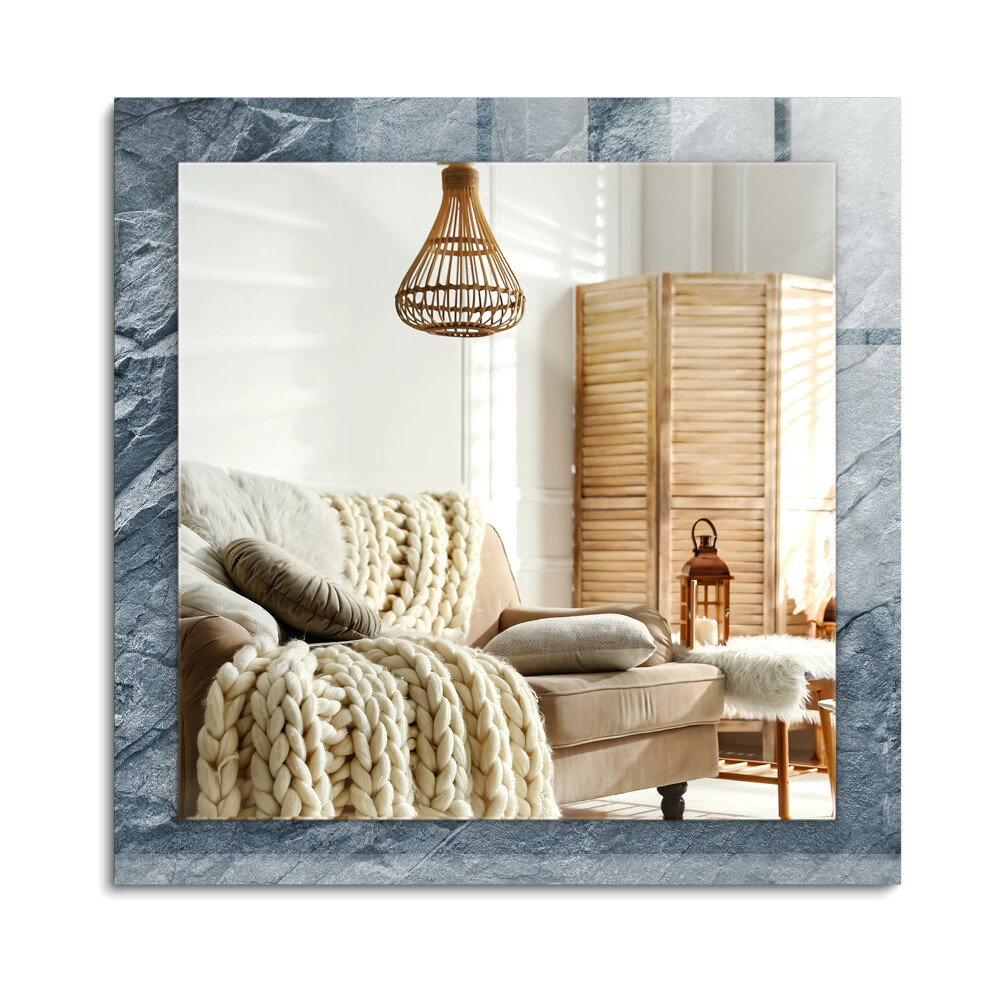 Obdĺžnikové zrkadlo rám s potlačou Kamenná textúra kameňa