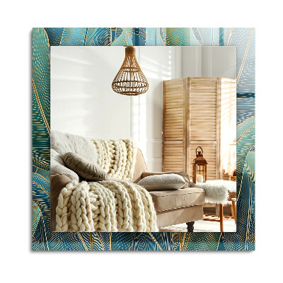 Obdĺžnikové dekoračné zrkadlo Zanecháva čiary