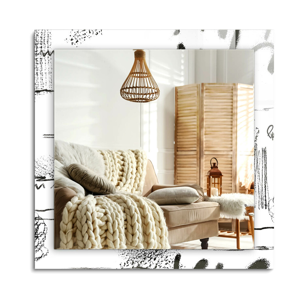 Obdĺžnikové dekoračné zrkadlo na stenu Abstraktné moderné vzory