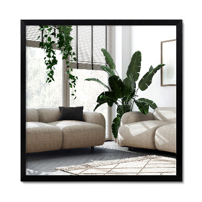 Obdĺžnikové zrkadlo v čiernom ráme