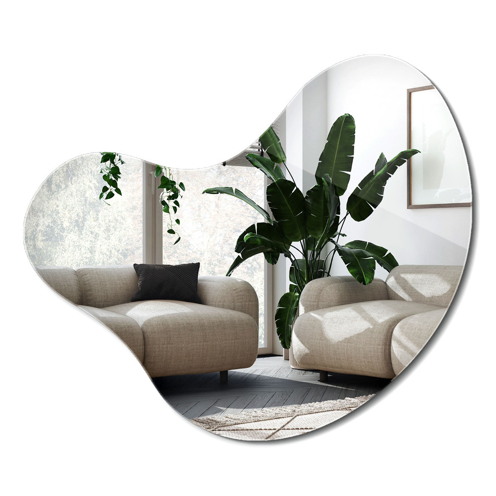 Nepravidelné zrkadlo unikátna dekorácia steny