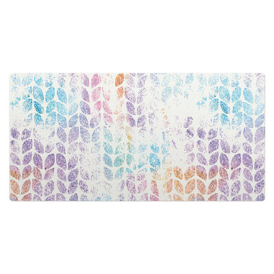 Kancelárska podložka na stôl Listy v pastelových farbách