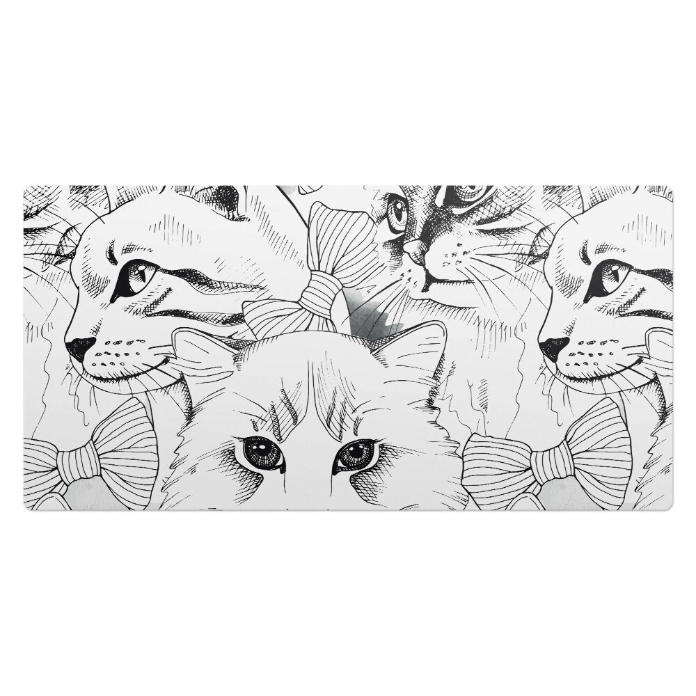 Veľká podložka na stôl Mačky s mašľami
