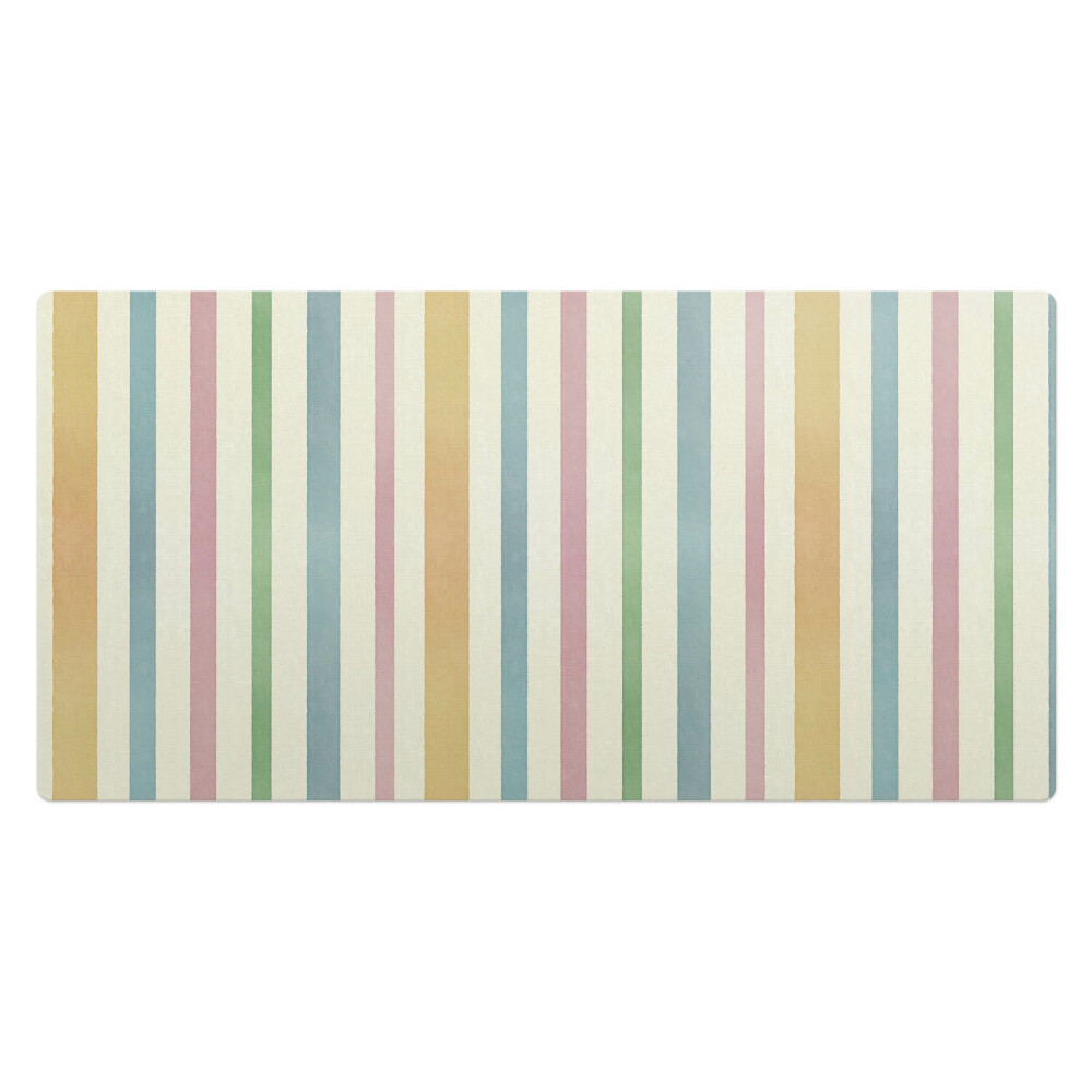 Kancelárska podložka na stôl Pastelové pruhy