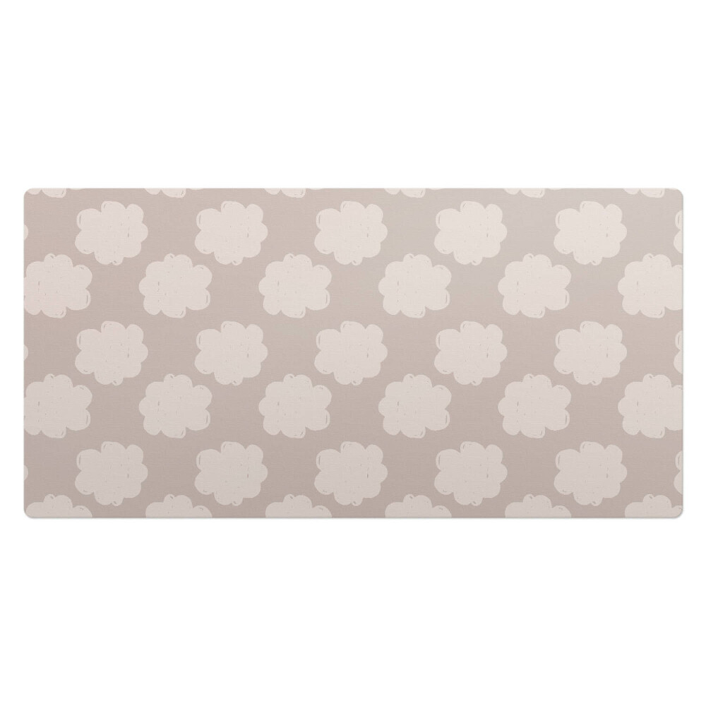 Veľká podložka na stôl Oblaky na béžovom pozadí