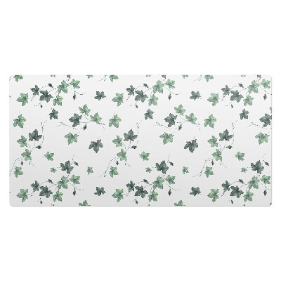 Kancelárska podložka na stôl listy brečtanu na bielom