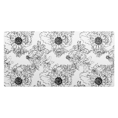 Veľká podložka na stôl Kvetinový lineárny vzor