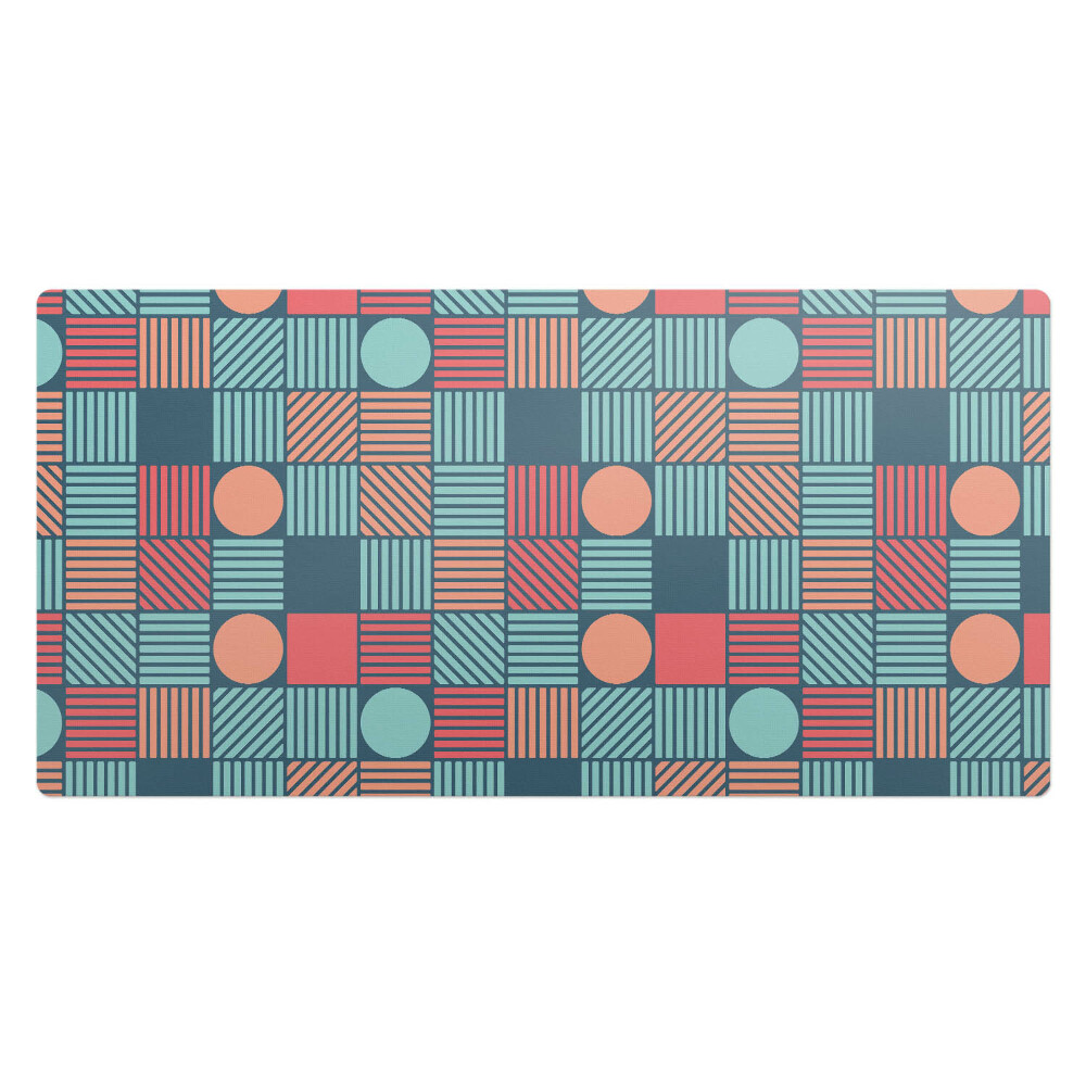 Kancelárska podložka na stôl Geometrický retro vzor