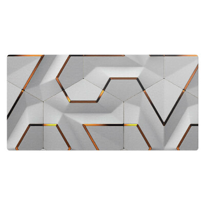 Kancelárska podložka na stôl Geometrické šesťuholníky