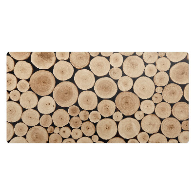 Veľká podložka na stôl Drevené kruhy