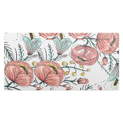 Veľká podložka na stôl Retro kvetinový vzor