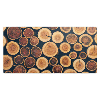 Veľká podložka na stôl Drevené kruhy