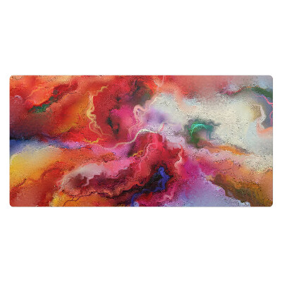 Kancelárska podložka na stôl Abstraktná búrka farieb