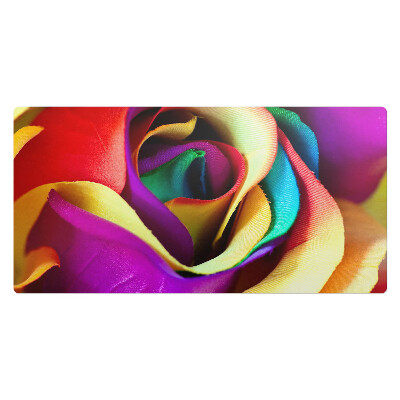 Veľká podložka na stôl Dúhovo sfarbený kvet