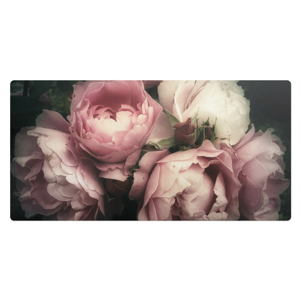 Veľká podložka na stôl Kytica ružových kvetov