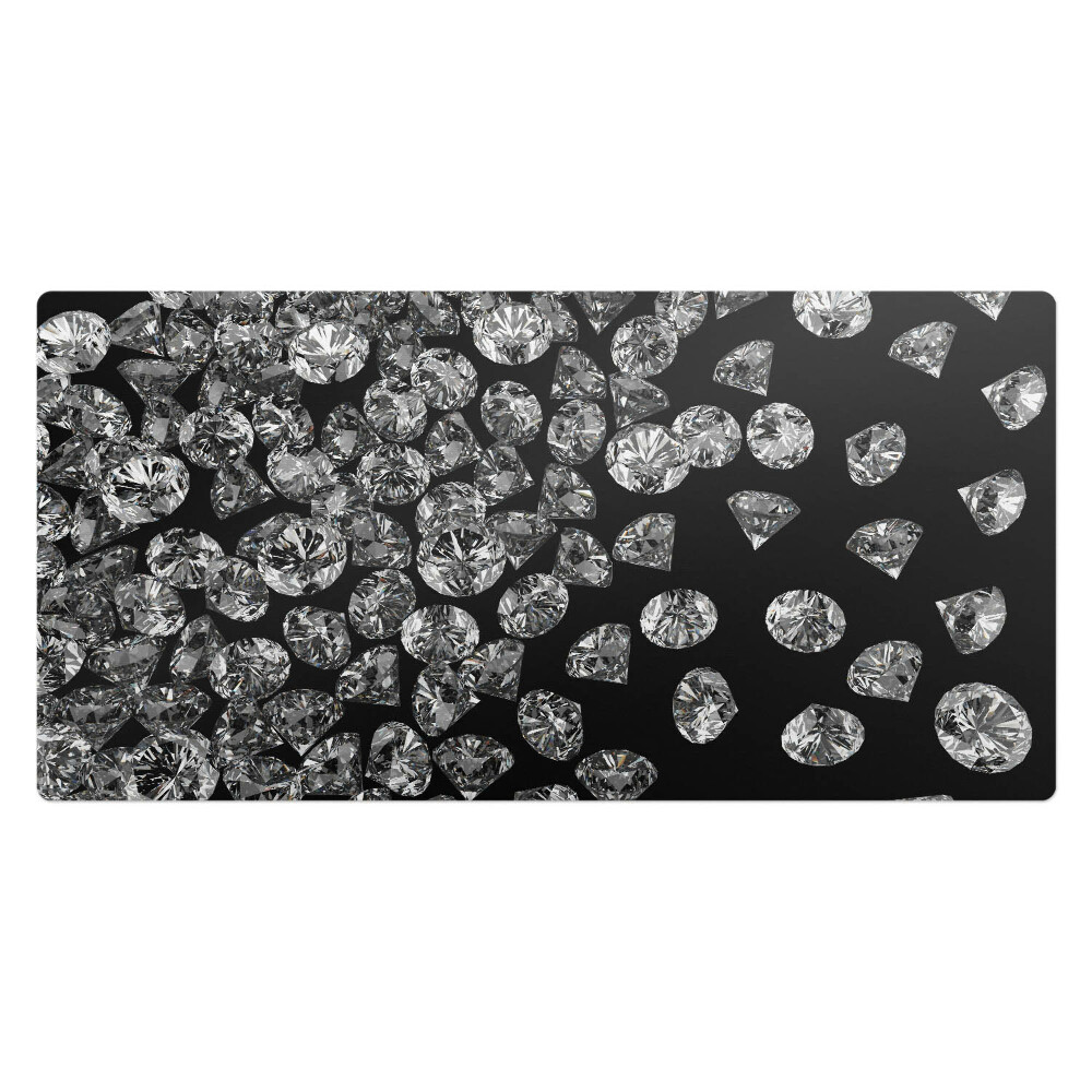Kancelárska podložka na stôl Žiariace diamanty