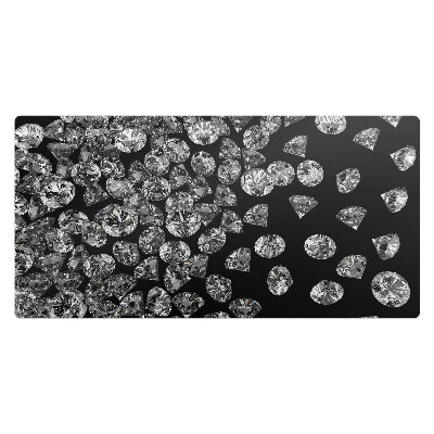Kancelárska podložka na stôl Žiariace diamanty