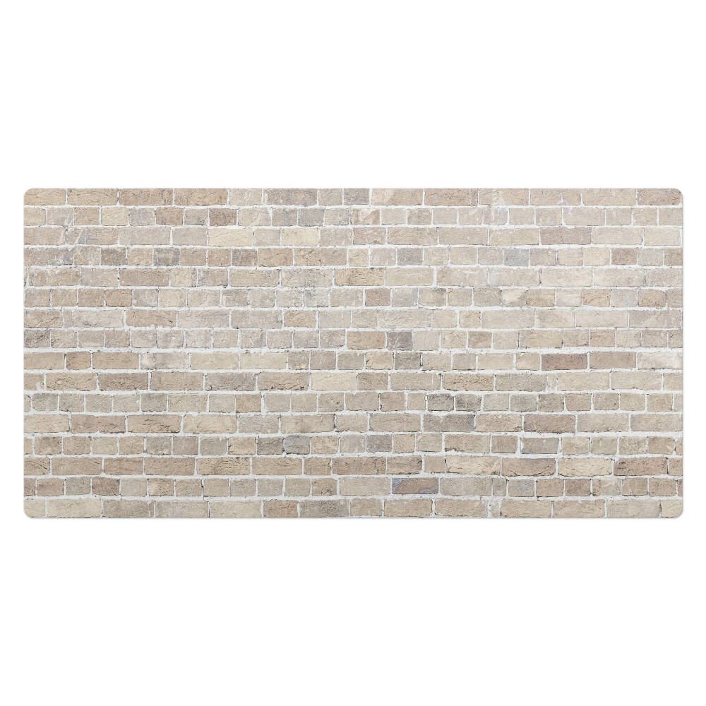 Kancelárska podložka na stôl Retro tehlová stena