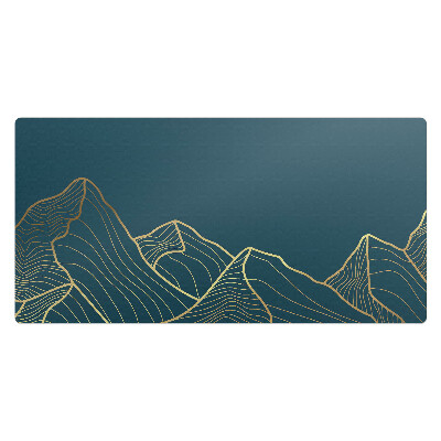 Veľká podložka na stôl Horské umelecké čiary