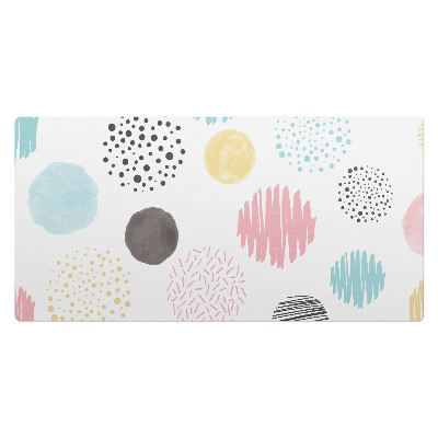 Kancelárska podložka na stôl Farebné kruhy a vzory