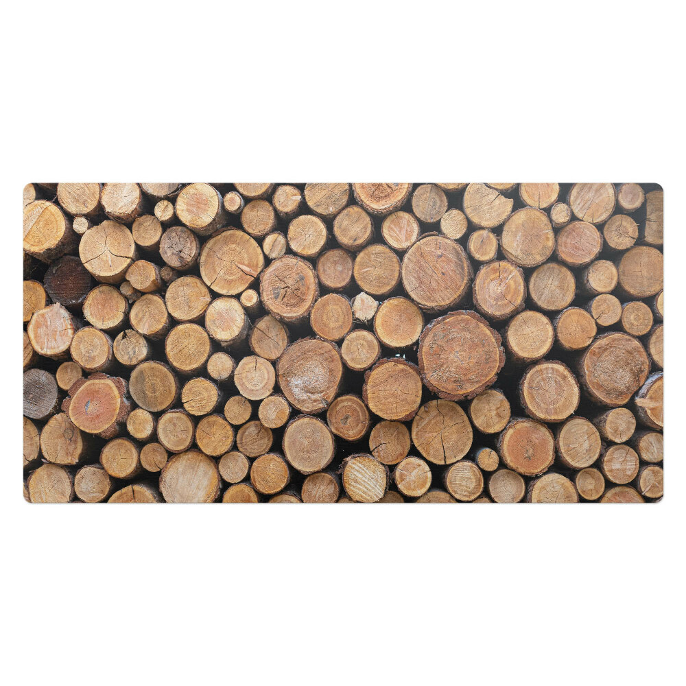 Kancelárska podložka na stôl Stohy drevených polená