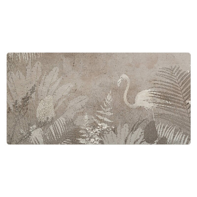 Kancelárska podložka na stôl Plameniak v džungli