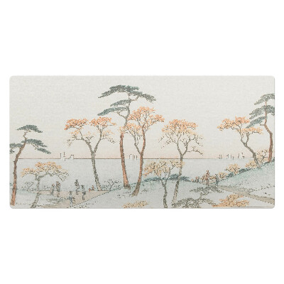 Veľká podložka na stôl Stromy pri vode