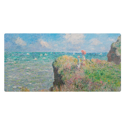 Kancelárska podložka na stôl Prímorská krajina s útesom