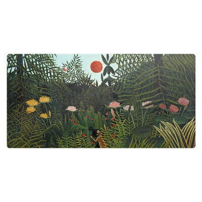 Veľká podložka na stôl Džungľa pri západe slnka